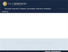 Tablet Screenshot of paulrobinson.co.uk